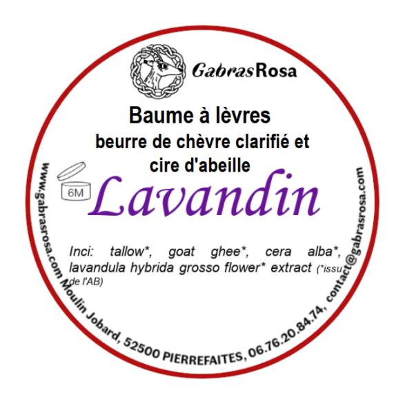 Baume à lèvres Lavandin 8 g au ghee de chèvre – Image 4